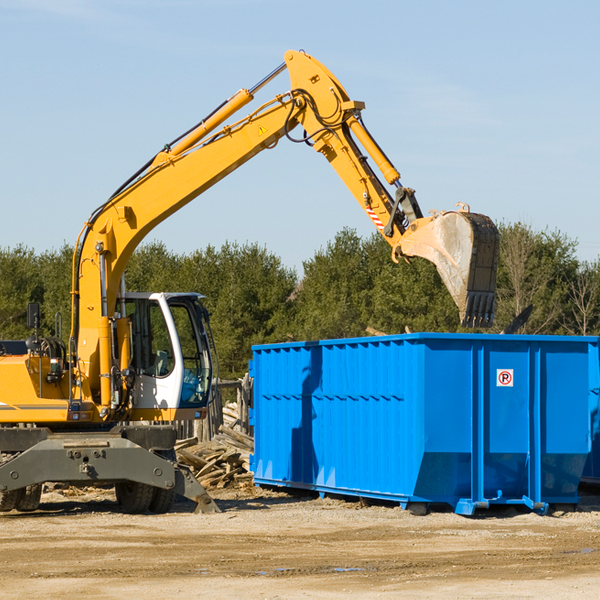 what size residential dumpster rentals are available in Indian Hills